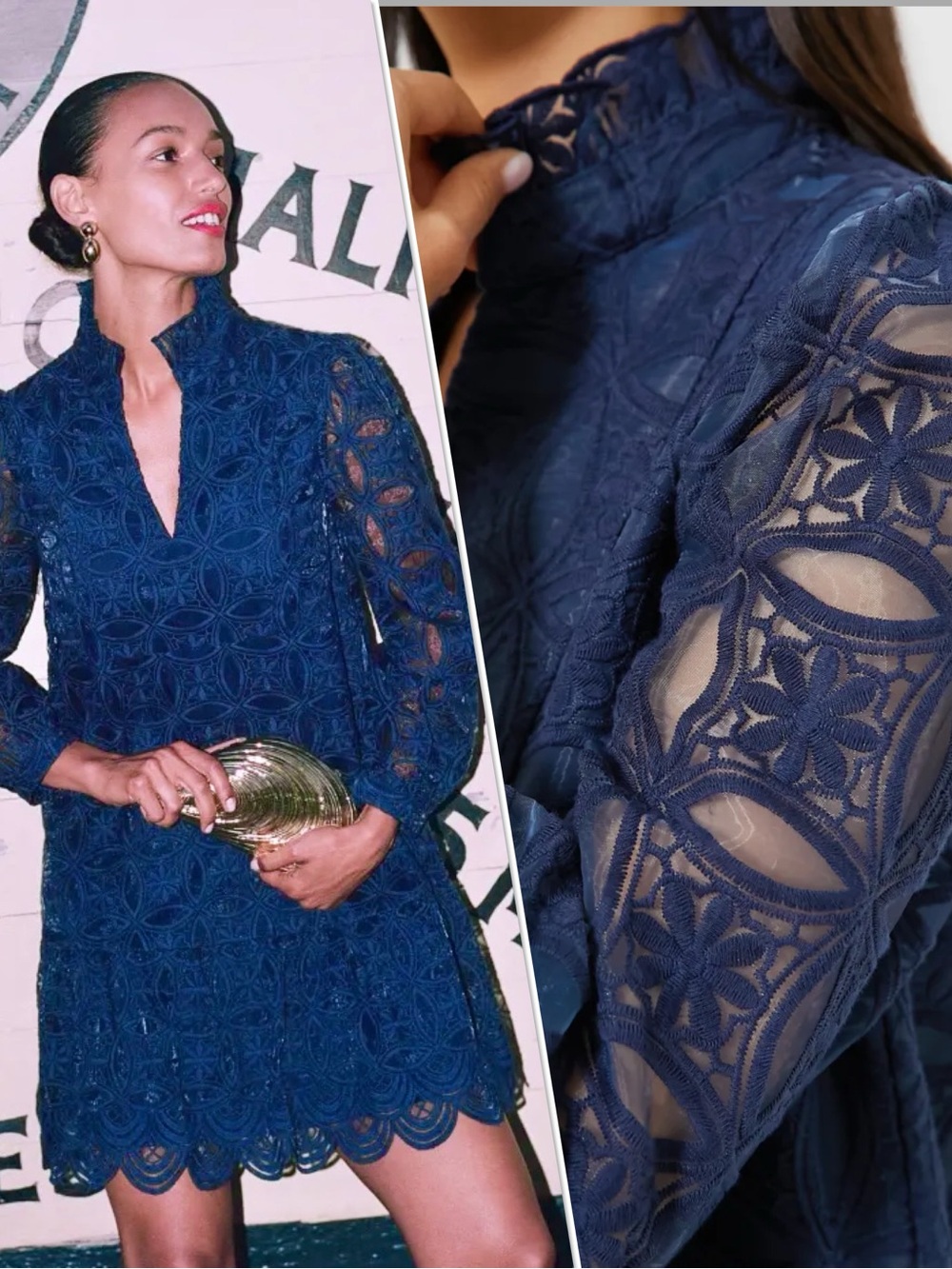 Tuckernuck Navy Organza Dress
